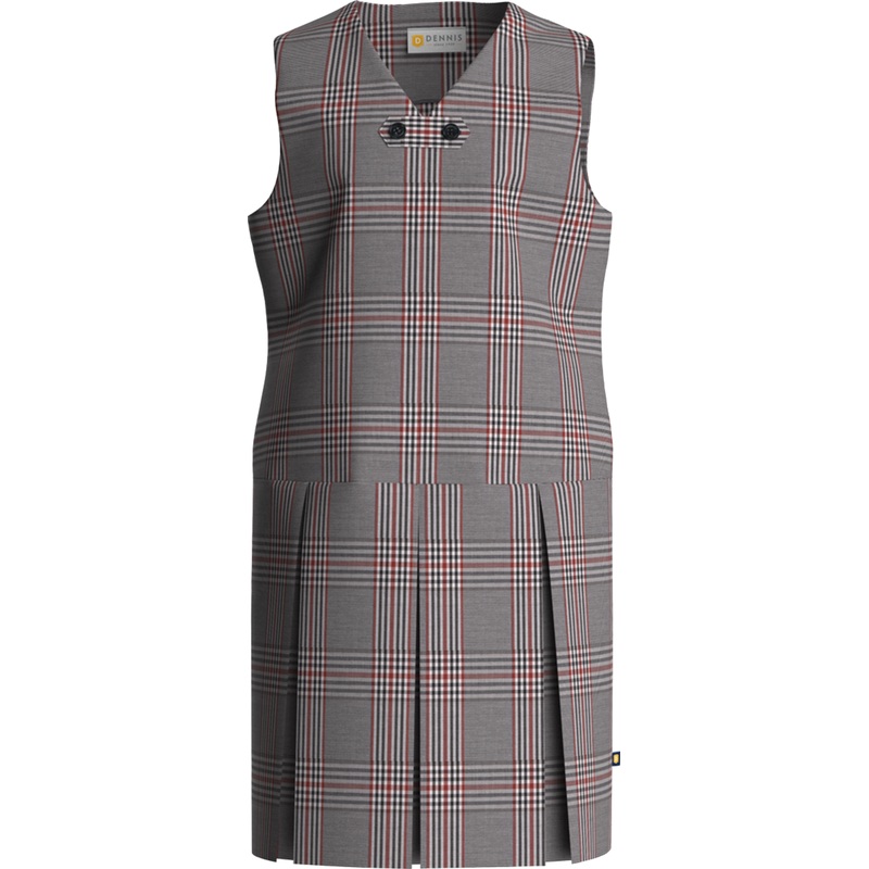 Zip-Front Jumper|208 – Baldwin Plaid|Toddler – G2 Girls  Size 2|Youth – G3 Girls  Size 3|Youth – G4 Girls  Size 4|Youth – G5 Girls  Size 5|Youth – G6 Girls  Size 6|Youth – G7 Girls  Size 7|Youth – G8 Girls  Size 8|Youth – G10 Girls  Size 10|Youth – G12 Gi