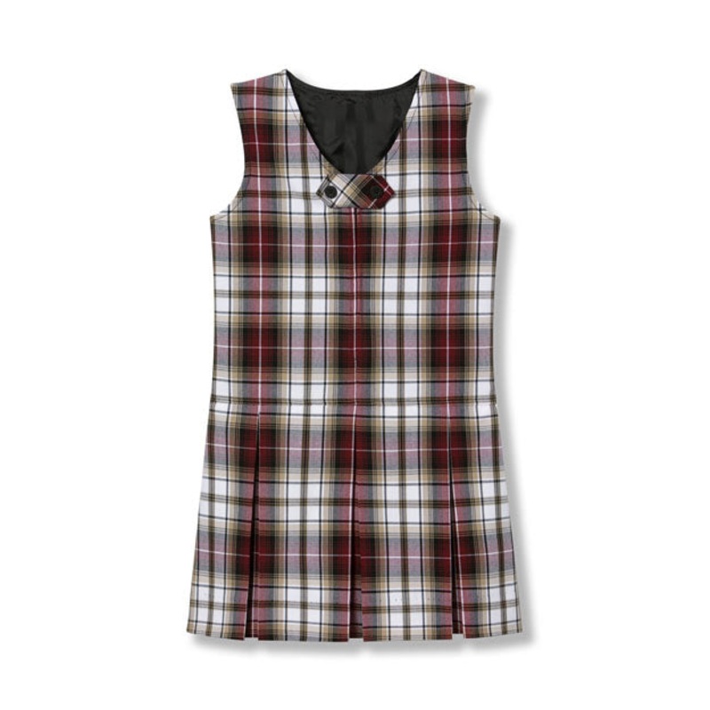 Zip-Front Jumper|440 – Manchester Plaid|Toddler – G2 Girls  Size 2|Youth – G3 Girls  Size 3|Youth – G4 Girls  Size 4|Youth – G5 Girls  Size 5|Youth – G6 Girls  Size 6|Youth – G7 Girls  Size 7|Youth – G8 Girls  Size 8|Youth – G10 Girls  Size 10|Youth – G12