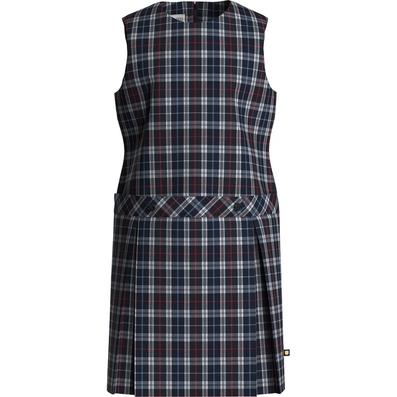 Jewel Neck Drop Waist Jumper|044 – Wallingford-20 Plaid|Youth – G3 Girls  Size 3|Youth – G4 Girls  Size 4|Youth – G5 Girls  Size 5|Youth – G6 Girls  Size 6|Youth – G7 Girls  Size 7|Youth – G8 Girls  Size 8|Youth – G10 Girls  Size 10|Youth – G12 Girls  Siz