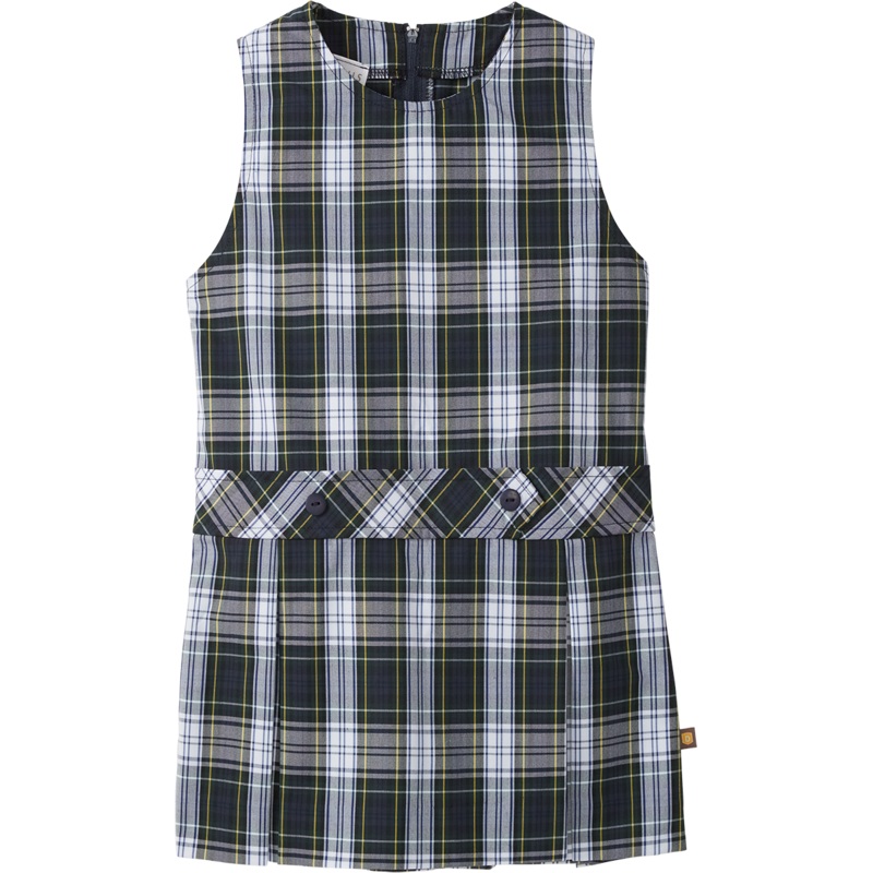 Jewel Neck Drop Waist Jumper|182 – Belmont Plaid|Toddler – G2 Girls  Size 2|Youth – G3 Girls  Size 3|Youth – G4 Girls  Size 4|Youth – G5 Girls  Size 5|Youth – G6 Girls  Size 6|Youth – G7 Girls  Size 7|Youth – G8 Girls  Size 8|Youth – G10 Girls  Size 10|Yo