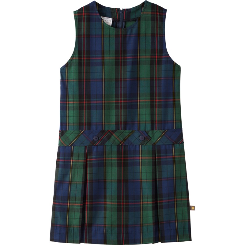 Jewel Neck Drop Waist Jumper|183 – Dublin Plaid|Youth – G3 Girls  Size 3|Youth – G4 Girls  Size 4|Youth – G5 Girls  Size 5|Youth – G6 Girls  Size 6|Youth – G7 Girls  Size 7|Youth – G8 Girls  Size 8|Youth – G10 Girls  Size 10|Youth – G12 Girls  Size 12|You