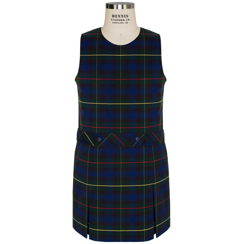 Jewel Neck Drop Waist Jumper|191 – Bradley Plaid|Youth – G3 Girls  Size 3|Youth – G4 Girls  Size 4|Youth – G5 Girls  Size 5|Youth – G6 Girls  Size 6|Youth – G7 Girls  Size 7|Youth – G8 Girls  Size 8|Youth – G10 Girls  Size 10|Youth – G12 Girls  Size 12|Yo