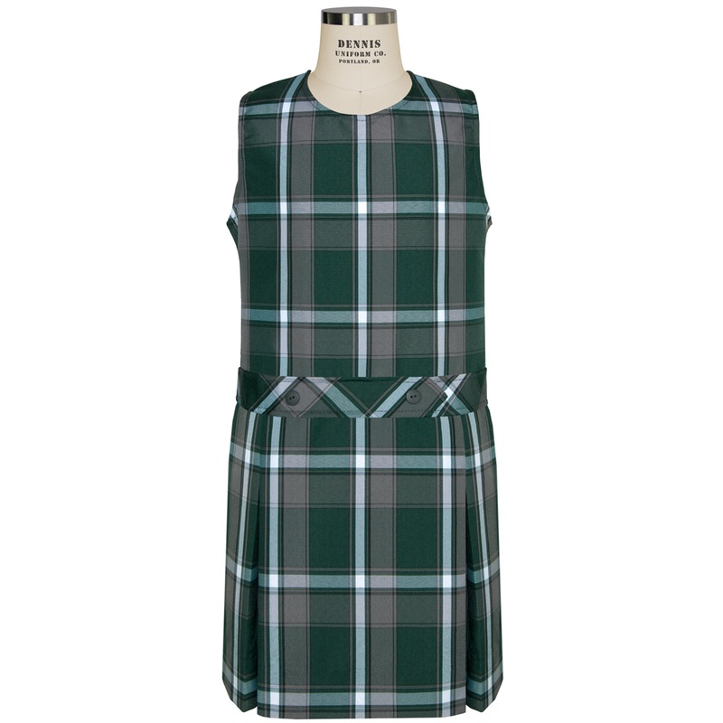 Jewel Neck Drop Waist Jumper|230 – Citation Plaid|Youth – G3 Girls  Size 3|Youth – G4 Girls  Size 4|Youth – G5 Girls  Size 5|Youth – G6 Girls  Size 6|Youth – G7 Girls  Size 7|Youth – G8 Girls  Size 8|Youth – G10 Girls  Size 10|Youth – G12 Girls  Size 12|Y