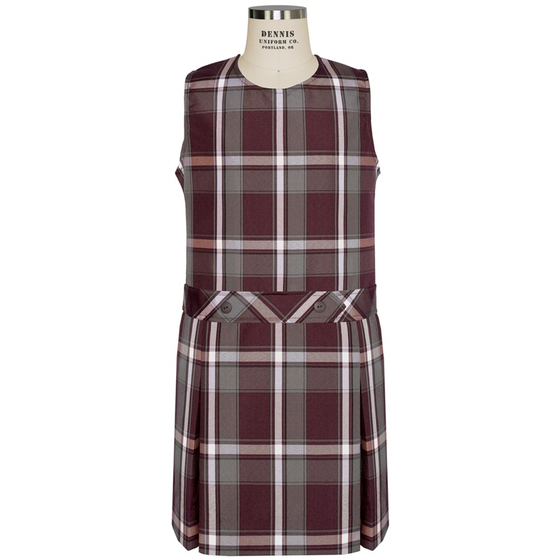 Jewel Neck Drop Waist Jumper|256 – Devlin Plaid|Youth – G3 Girls  Size 3|Youth – G4 Girls  Size 4|Youth – G5 Girls  Size 5|Youth – G6 Girls  Size 6|Youth – G7 Girls  Size 7|Youth – G8 Girls  Size 8|Youth – G10 Girls  Size 10|Youth – G12 Girls  Size 12|You