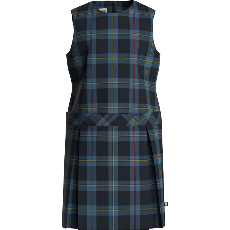 Jewel Neck Drop Waist Jumper|290 – Garfield Plaid|Youth – G3 Girls  Size 3|Youth – G4 Girls  Size 4|Youth – G5 Girls  Size 5|Youth – G6 Girls  Size 6|Youth – G7 Girls  Size 7|Youth – G8 Girls  Size 8|Youth – G10 Girls  Size 10|Youth – G12 Girls  Size 12|Y