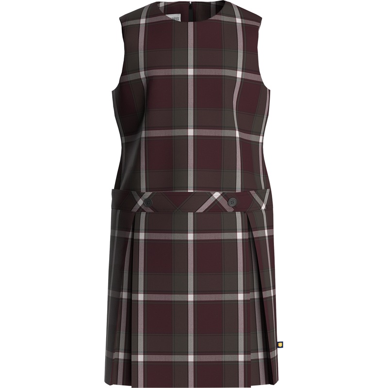 Jewel Neck Drop Waist Jumper|293 – Willamette Plaid|Youth – G3 Girls  Size 3|Youth – G4 Girls  Size 4|Youth – G5 Girls  Size 5|Youth – G6 Girls  Size 6|Youth – G7 Girls  Size 7|Youth – G8 Girls  Size 8|Youth – G10 Girls  Size 10|Youth – G12 Girls  Size 12