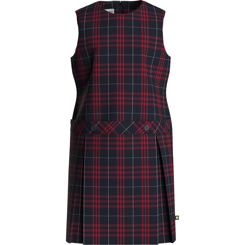 Jewel Neck Drop Waist Jumper|310 – Hamilton Plaid|Youth – G3 Girls  Size 3|Youth – G4 Girls  Size 4|Youth – G5 Girls  Size 5|Youth – G6 Girls  Size 6|Youth – G7 Girls  Size 7|Youth – G8 Girls  Size 8|Youth – G10 Girls  Size 10|Youth – G12 Girls  Size 12|Y