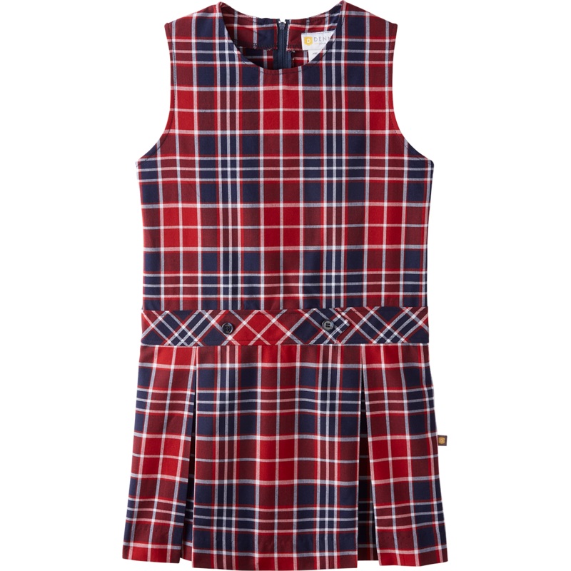 Jewel Neck Drop Waist Jumper|329 – Jackson Plaid|Youth – G3 Girls  Size 3|Youth – G4 Girls  Size 4|Youth – G5 Girls  Size 5|Youth – G6 Girls  Size 6|Youth – G7 Girls  Size 7|Youth – G8 Girls  Size 8|Youth – G10 Girls  Size 10|Youth – G12 Girls  Size 12|Yo
