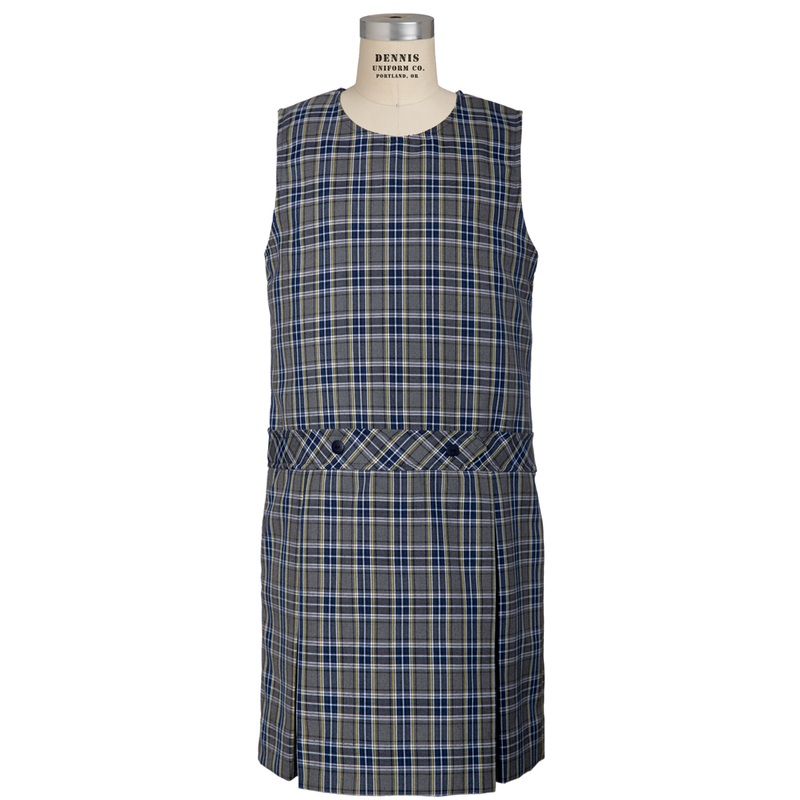 Jewel Neck Drop Waist Jumper|410 – LL Plaid|Youth – G3 Girls  Size 3|Youth – G4 Girls  Size 4|Youth – G5 Girls  Size 5|Youth – G6 Girls  Size 6|Youth – G7 Girls  Size 7|Youth – G8 Girls  Size 8|Youth – G10 Girls  Size 10|Youth – G12 Girls  Size 12|Youth –