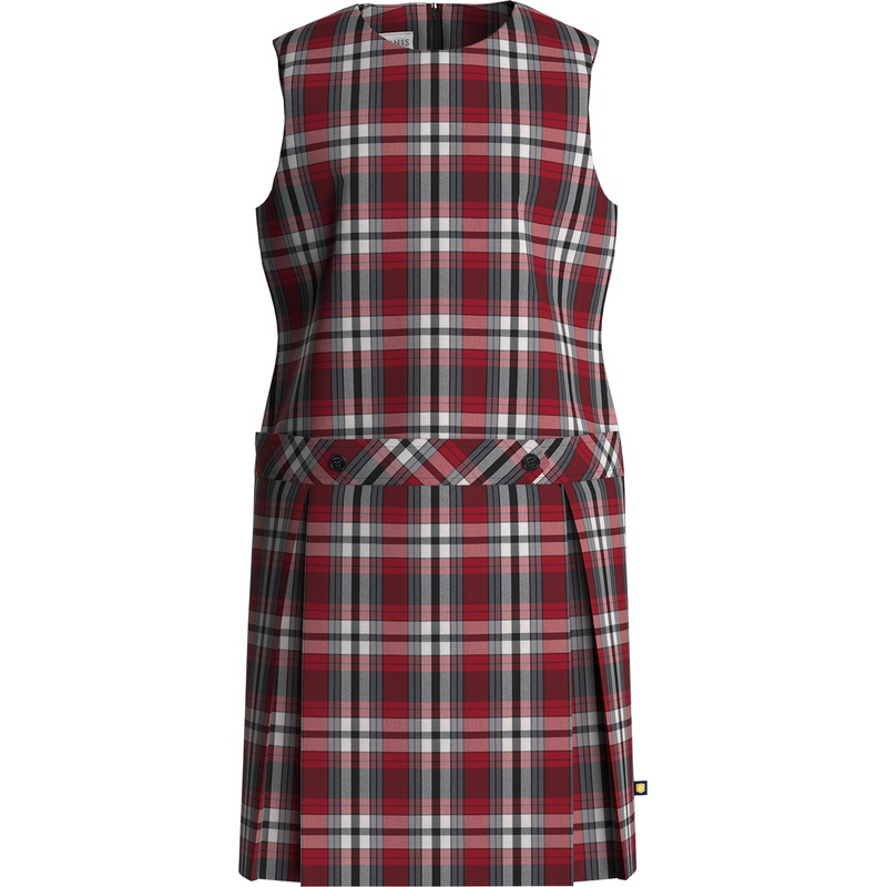 Jewel Neck Drop Waist Jumper|470 – McDonald Plaid|Youth – G3 Girls  Size 3|Youth – G4 Girls  Size 4|Youth – G5 Girls  Size 5|Youth – G6 Girls  Size 6|Youth – G7 Girls  Size 7|Youth – G8 Girls  Size 8|Youth – G10 Girls  Size 10|Youth – G12 Girls  Size 12|Y