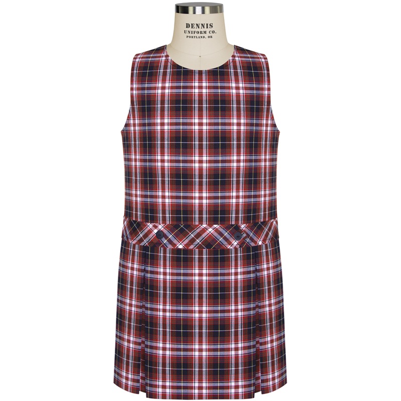 Jewel Neck Drop Waist Jumper|561 – Ridgeland Plaid|Toddler – G2 Girls  Size 2|Youth – G3 Girls  Size 3|Youth – G4 Girls  Size 4|Youth – G5 Girls  Size 5|Youth – G6 Girls  Size 6|Youth – G7 Girls  Size 7|Youth – G8 Girls  Size 8|Youth – G10 Girls  Size 10|