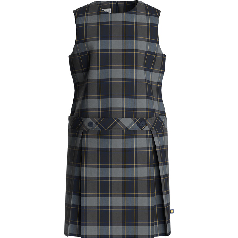 Jewel Neck Drop Waist Jumper|583 – Tyler Plaid|Youth – G3 Girls  Size 3|Youth – G4 Girls  Size 4|Youth – G5 Girls  Size 5|Youth – G6 Girls  Size 6|Youth – G7 Girls  Size 7|Youth – G8 Girls  Size 8|Youth – G10 Girls  Size 10|Youth – G12 Girls  Size 12|Yout