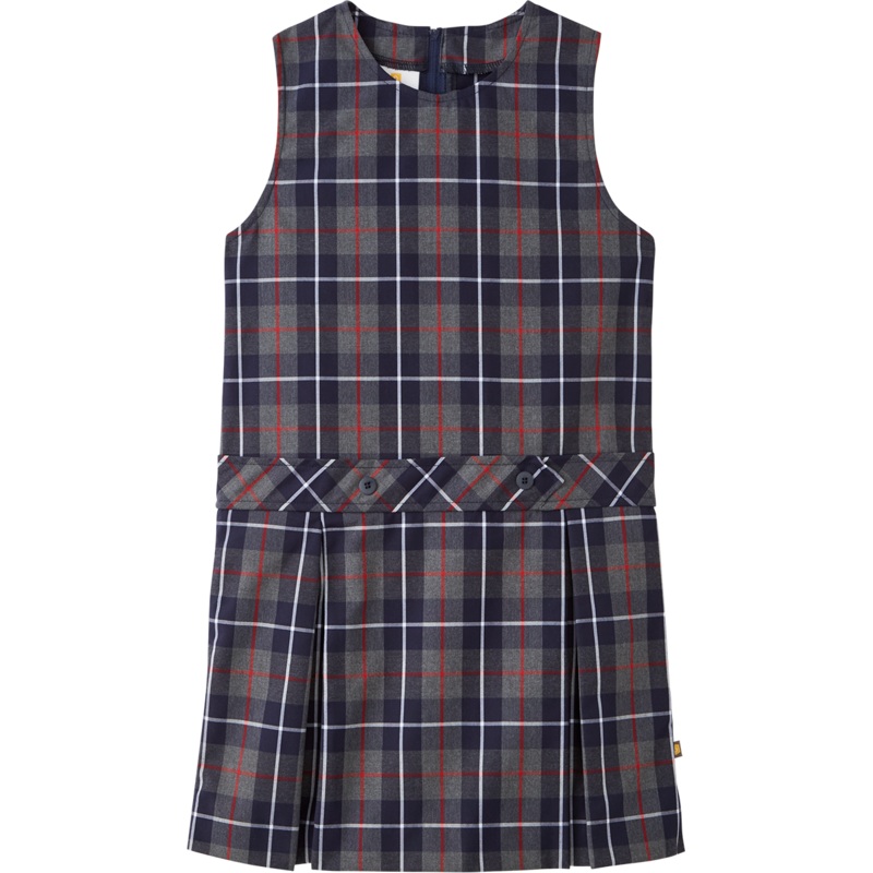 Jewel Neck Drop Waist Jumper|721 – Gracey Plaid|Youth – G3 Girls  Size 3|Youth – G4 Girls  Size 4|Youth – G5 Girls  Size 5|Youth – G6 Girls  Size 6|Youth – G7 Girls  Size 7|Youth – G8 Girls  Size 8|Youth – G10 Girls  Size 10|Youth – G12 Girls  Size 12|You