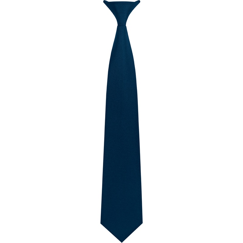 Clip-On Tie|067 – Navy|Size Range – 11|Size Range – 14|Size Range – 17