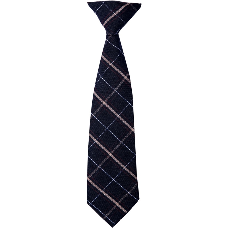 Clip-On Tie|210 – Burlingame Plaid|Size Range – 11|Size Range – 14|Size Range – 17