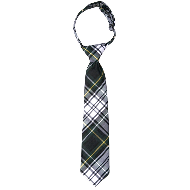 Adjustable Pre-knotted Tie|220 – Carden Plaid|Size Range – 11|Size Range – 14|Size Range – 17