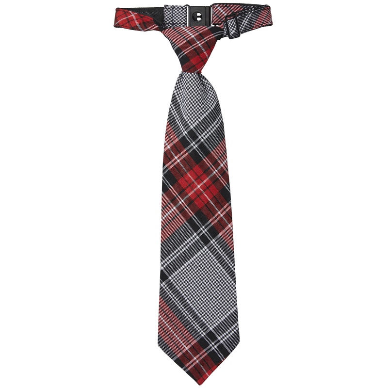 Adjustable Pre-knotted Tie|244 – Creighton Plaid|Size Range – 11|Size Range – 14|Size Range – 17