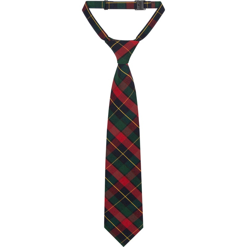 Adjustable Pre-knotted Tie|465 – McClean Plaid|Size Range – 11|Size Range – 14|Size Range – 17