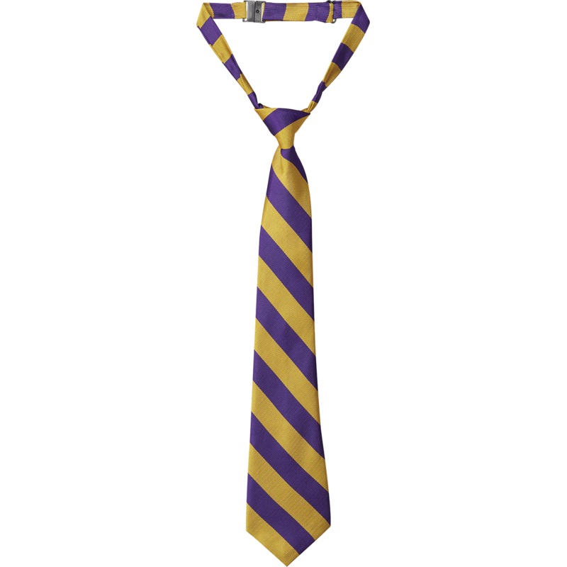 Adjustable Pre-knotted Tie|775 – Gold-Purple|Size Range – 11|Size Range – 14|Size Range – 17