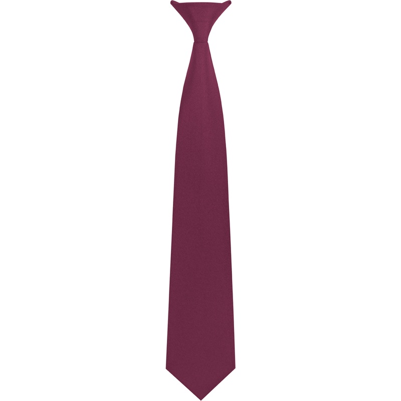 Clip-On Tie|130 – Wine|Size Range – 11|Size Range – 14|Size Range – 17