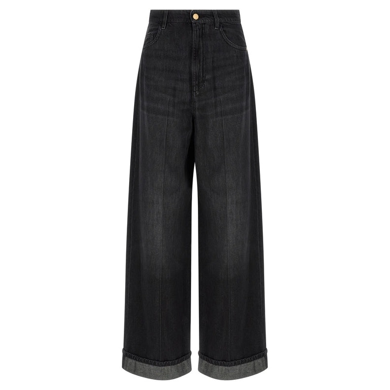 S Max Mara Black Denim Pants|IT 42