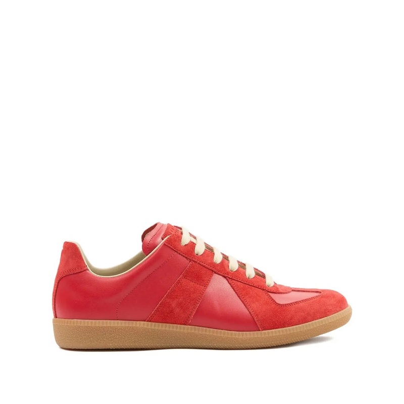 Maison Margiela Red Low Top Sneakers