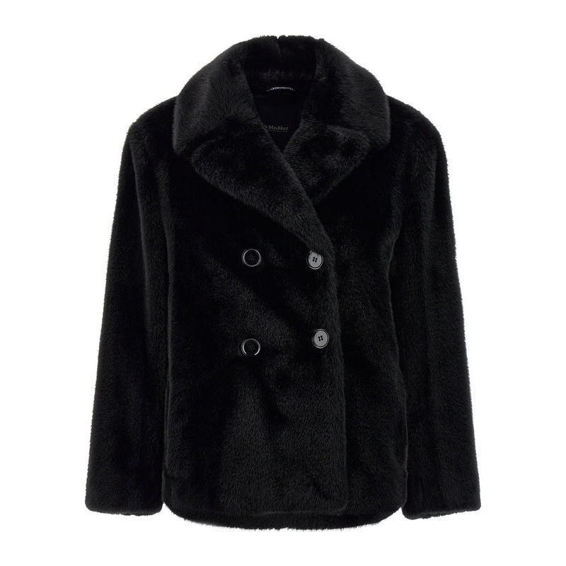S Max Mara Black Fur & Shearling