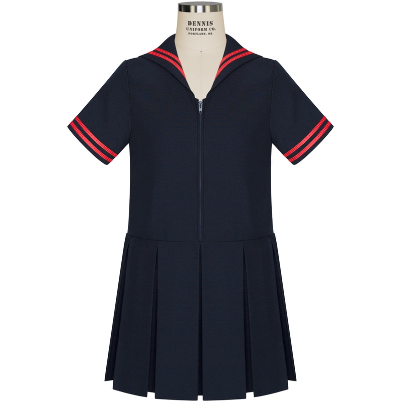 Short Sleeve Sailor Dress|067 – Navy|Toddler – G2 Girls  Size 2|Youth – G3 Girls  Size 3|Youth – G4 Girls  Size 4|Youth – G5 Girls  Size 5|Youth – G6 Girls  Size 6|Youth – G7 Girls  Size 7|Youth – G8 Girls  Size 8|Youth – G10 Girls  Size 10|Youth – G12 Gi