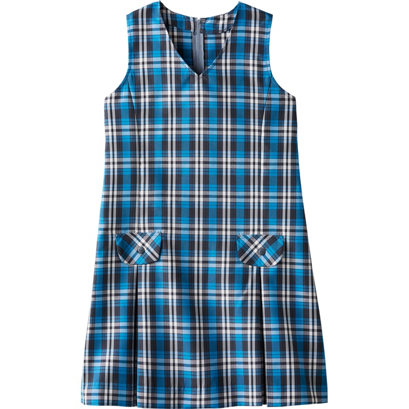 V-Neck Princess Cut Jumper|555 – Rampart Plaid|Youth – G3 Girls  Size 3|Youth – G4 Girls  Size 4|Youth – G5 Girls  Size 5|Youth – G6 Girls  Size 6|Youth – G7 Girls  Size 7|Youth – G8 Girls  Size 8|Youth – G10 Girls  Size 10|Youth – G12 Girls  Size 12|Yout