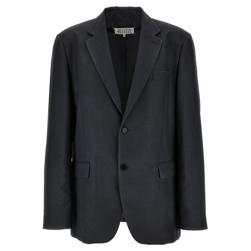 Back Stitch Single Mohair Wool Jacket
