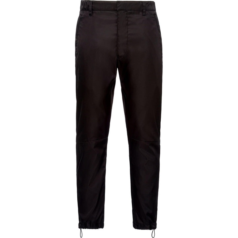 Black String Cuff Baggy Fit Pants
