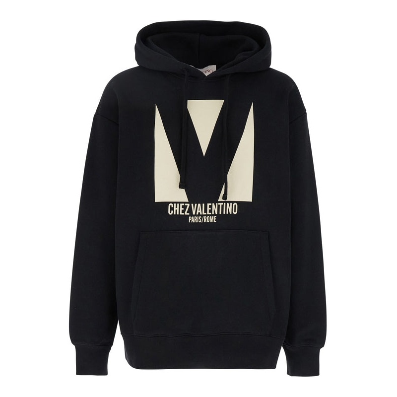 Chez Printing Cotton Hoodie|M|L