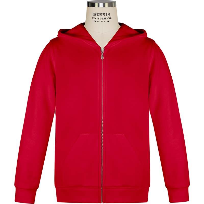 Full Zip Hooded Sweatshirt|095 – Red|Adult Unisex – AS Adult|Adult Unisex – AM Adult|Adult Unisex – AL Adult|Adult Unisex – AXL Adult|Adult Unisex – A2XL Adult|Y9Z