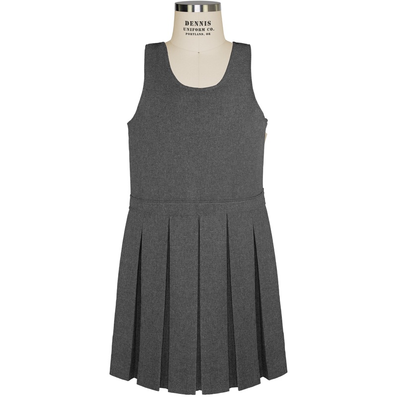 Scoop Neck Pleated Jumper|045 – Heather Grey|Toddler – G2 Girls  Size 2|Youth – G3 Girls  Size 3|Youth – G4 Girls  Size 4|Youth – G5 Girls  Size 5|Youth – G6 Girls  Size 6|Youth – G7 Girls  Size 7|Youth – G8 Girls  Size 8|Youth – G10 Girls  Size 10|Youth