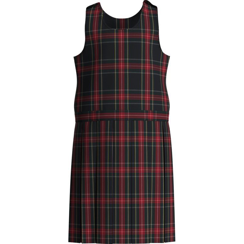 Scoop Neck Pleated Jumper|575 – D Arcy Plaid|Youth – G3 Girls  Size 3|Youth – G4 Girls  Size 4|Youth – G5 Girls  Size 5|Youth – G6 Girls  Size 6|Youth – G7 Girls  Size 7|Youth – G8 Girls  Size 8|Youth – G10 Girls  Size 10|Youth – G12 Girls  Size 12|Youth