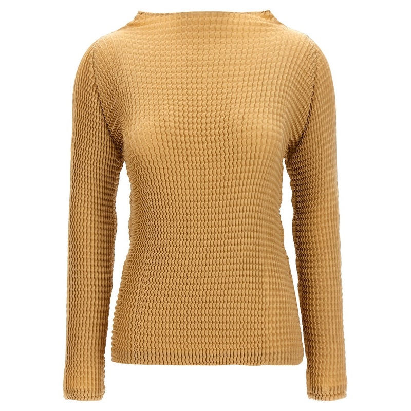 ‘Suede Like Pleats’ blouse Knitted