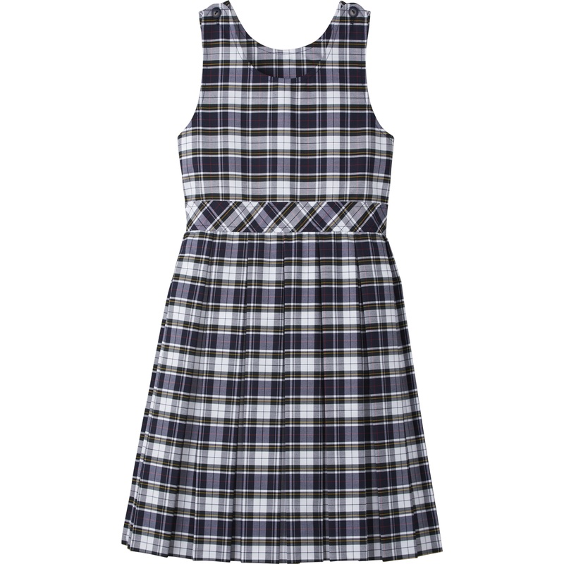 Empire Waist Box Pleat Jumper|455 – Marymount Plaid|Toddler – G2 Girls  Size 2|Youth – G3 Girls  Size 3|Youth – G4 Girls  Size 4|Youth – G5 Girls  Size 5|Youth – G6 Girls  Size 6|Youth – G7 Girls  Size 7|Youth – G8 Girls  Size 8|Youth – G10 Girls  Size 10