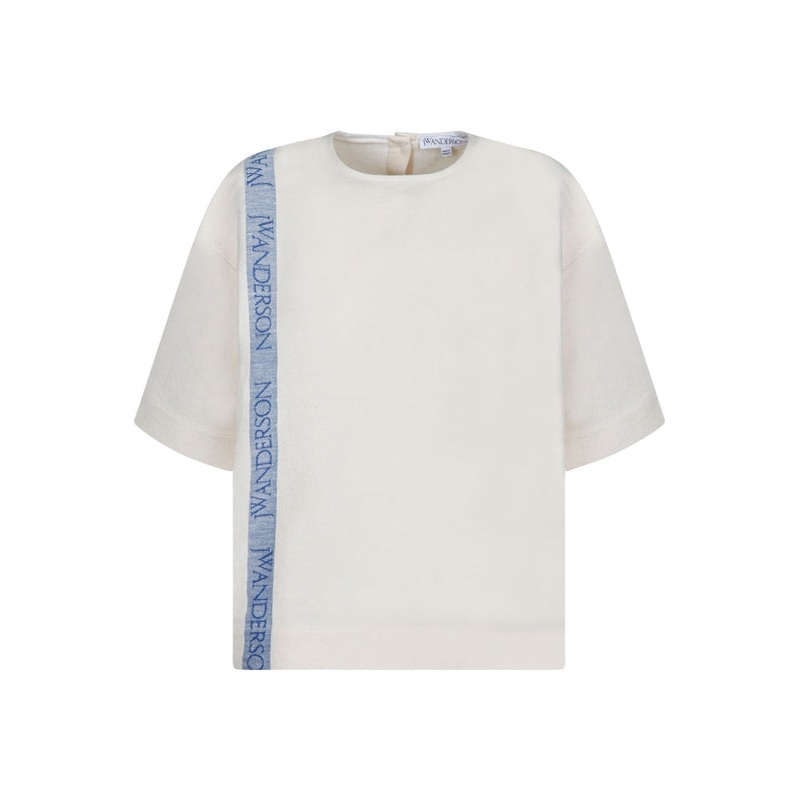 JW ANDERSON T-shirts and Polos White Half Sleeve