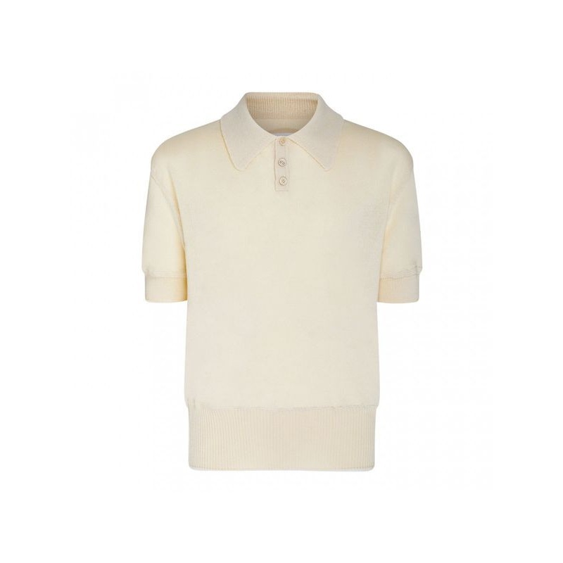 Maison Margiela T-shirts and Polos Beige Polo Shirts