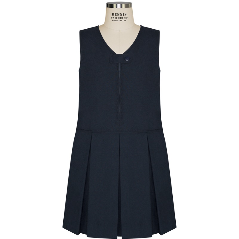 V-Neck Zip-Front Jumper|067 – Navy|Toddler – G2 Girls  Size 2|Youth – G3 Girls  Size 3|Youth – G4 Girls  Size 4|Youth – G5 Girls  Size 5|Youth – G6 Girls  Size 6|Youth – G7 Girls  Size 7|Youth – G8 Girls  Size 8|Youth – G10 Girls  Size 10|Youth – G12 Girl