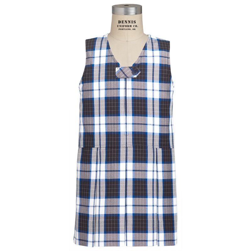 V-Neck Zip-Front Jumper|155 – Adams Plaid|Toddler – G2 Girls  Size 2|Youth – G3 Girls  Size 3|Youth – G4 Girls  Size 4|Youth – G5 Girls  Size 5|Youth – G6 Girls  Size 6|Youth – G7 Girls  Size 7|Youth – G8 Girls  Size 8|Youth – G10 Girls  Size 10|Youth – G