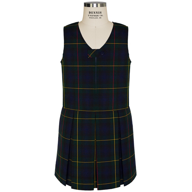 V-Neck Zip-Front Jumper|180 – Belair Plaid|Youth – G3 Girls  Size 3|Youth – G4 Girls  Size 4|Youth – G5 Girls  Size 5|Youth – G6 Girls  Size 6|Youth – G7 Girls  Size 7|Youth – G8 Girls  Size 8|Youth – G10 Girls  Size 10|Youth – G12 Girls  Size 12|Youth –