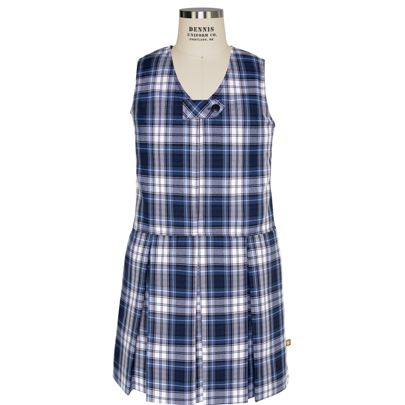 V-Neck Zip-Front Jumper|468 – McCullum Plaid|Youth – G3 Girls  Size 3|Youth – G4 Girls  Size 4|Youth – G5 Girls  Size 5|Youth – G6 Girls  Size 6|Youth – G7 Girls  Size 7|Youth – G8 Girls  Size 8|Youth – G10 Girls  Size 10|Youth – G12 Girls  Size 12|Youth