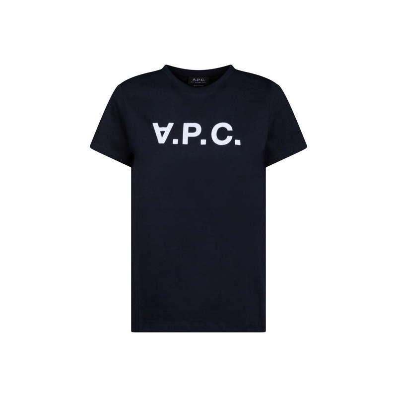 A.P.C. T-shirts and Polos Blue Half Sleeve