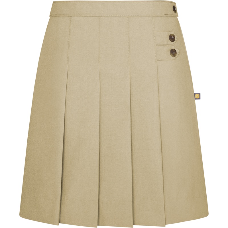 Double Tab Front Pleat Skirt|049 – Khaki|Toddler – G2 Girls  Size 2|Youth – G3 Girls  Size 3|Youth – G4 Girls  Size 4|Youth – G5 Girls  Size 5|Youth – G6 Girls  Size 6|Youth – G7 Girls  Size 7|Youth – G8 Girls  Size 8|Youth – G10 Girls  Size 10|Youth – G1