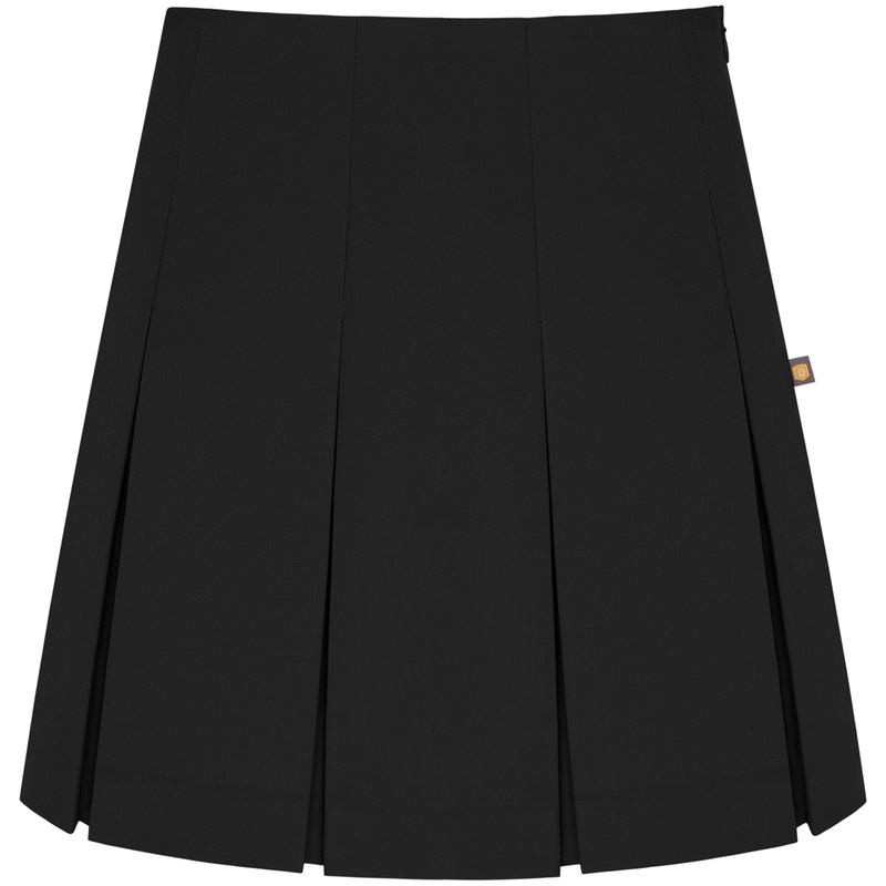 High Waist Box Pleat Skirt|007 – Black|Youth – G3 Girls  Size 3|Youth – G4 Girls  Size 4|Youth – G5 Girls  Size 5|Youth – G6 Girls  Size 6|Youth – G7 Girls  Size 7|Youth – G8 Girls  Size 8|Youth – G10 Girls  Size 10|Youth – G12 Girls  Size 12|Youth – G14