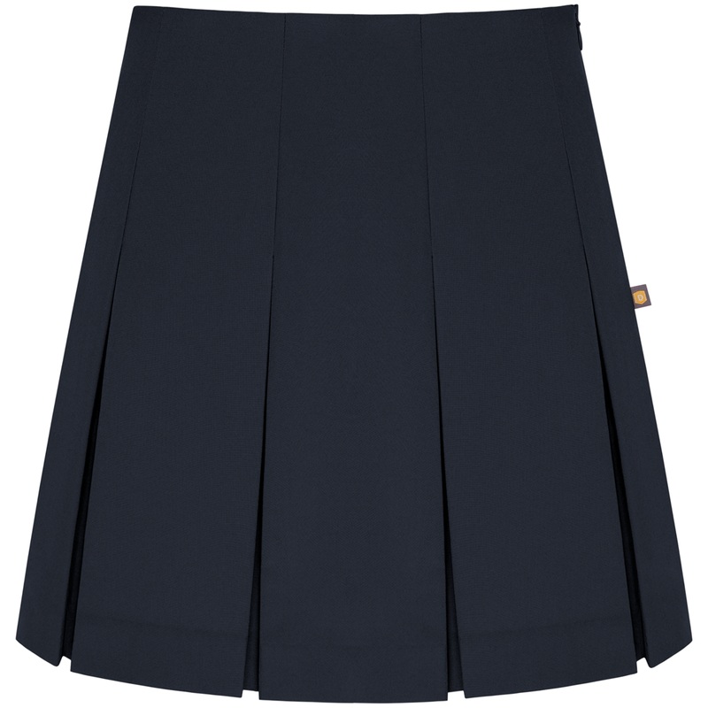 High Waist Box Pleat Skirt|067 – Navy|Youth – G3 Girls  Size 3|Youth – G4 Girls  Size 4|Youth – G5 Girls  Size 5|Youth – G6 Girls  Size 6|Youth – G7 Girls  Size 7|Youth – G8 Girls  Size 8|Youth – G10 Girls  Size 10|Youth – G12 Girls  Size 12|Youth – G14 G