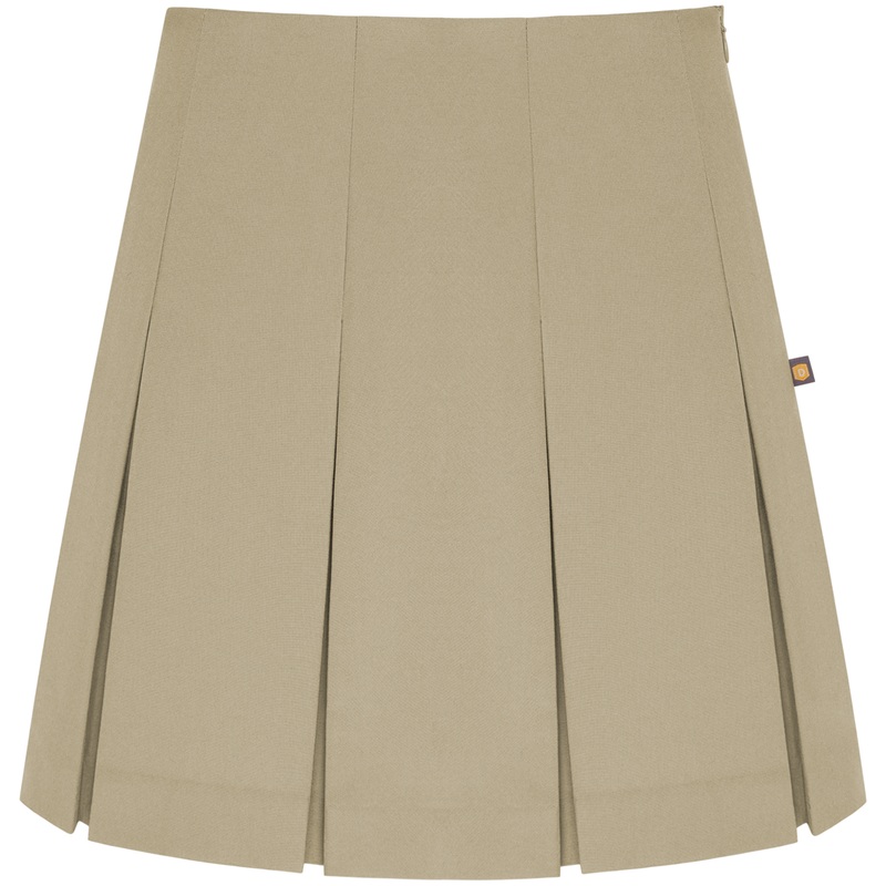 High Waist Box Pleat Skirt|068 – Khaki|Youth – G3 Girls  Size 3|Youth – G4 Girls  Size 4|Youth – G5 Girls  Size 5|Youth – G6 Girls  Size 6|Youth – G7 Girls  Size 7|Youth – G8 Girls  Size 8|Youth – G10 Girls  Size 10|Youth – G12 Girls  Size 12|Youth – G14