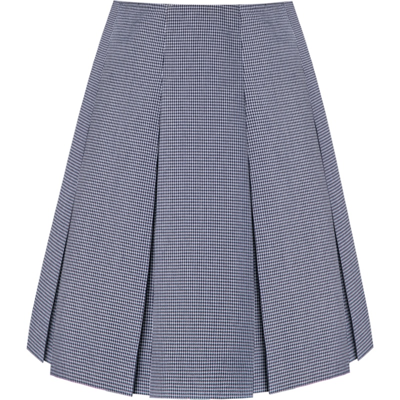 High Waist Box Pleat Skirt|075 – Navy and White|Youth – G3 Girls  Size 3|Youth – G4 Girls  Size 4|Youth – G5 Girls  Size 5|Youth – G6 Girls  Size 6|Youth – G7 Girls  Size 7|Youth – G8 Girls  Size 8|Youth – G10 Girls  Size 10|Youth – G12 Girls  Size 12|You