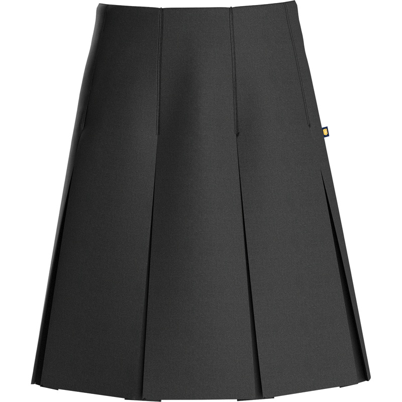 High Waist Box Pleat Skirt|426 – Dk Grey Tri Blend|Youth – G3 Girls  Size 3|Youth – G4 Girls  Size 4|Youth – G5 Girls  Size 5|Youth – G6 Girls  Size 6|Youth – G7 Girls  Size 7|Youth – G8 Girls  Size 8|Youth – G10 Girls  Size 10|Youth – G12 Girls  Size 12|